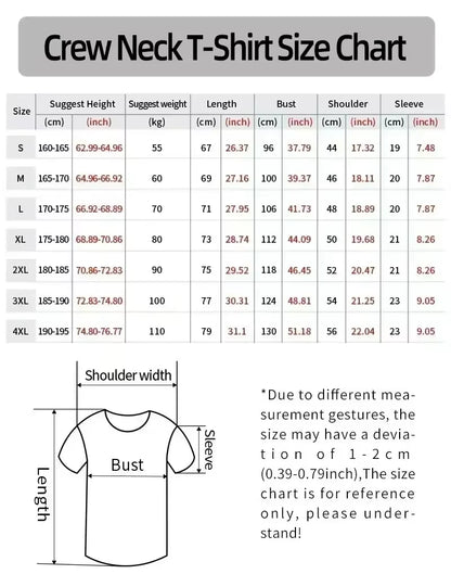 Classic Y2K Gothic Style T-Shirt Print Oversized T Shirt High Street Shirts Gothic round Neck Cotton Tops New Mens Women T Shirt