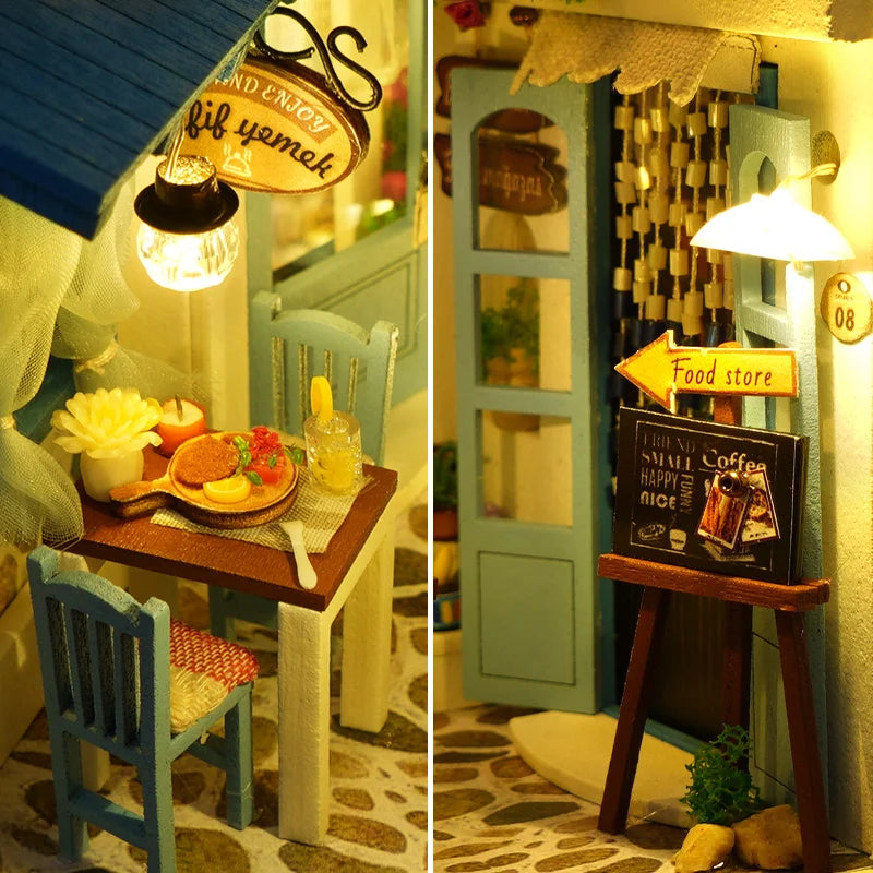 1Pc,Diy Book Nook Kit,Assembly Model Kit,Bookshelf Decor,Home Decor Micro Model,The Perfect Gift for Teenagers and Adults