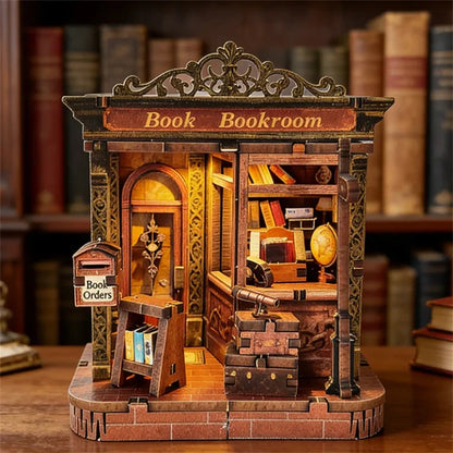DIY Wooden Mini Casa Japanese Tavern Miniatures with Lights for Friends Birthday Gifts Home Decoration Crafts