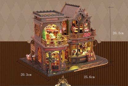New DIY Big Doll House Case Wooden Miniature Furniture Dollhouse Handmade Model Assembly Toys for Children Girls Birthday Gifts