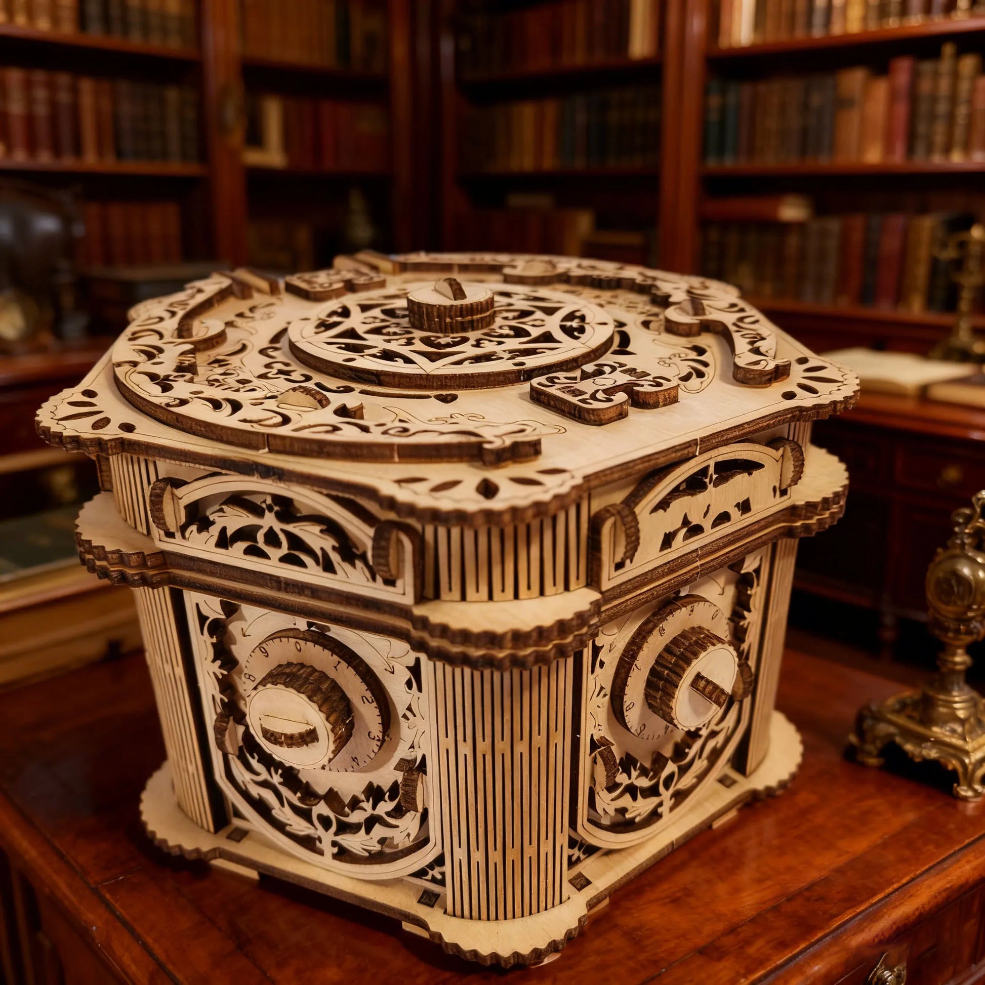 DIY Wooden Jewellery Box Model Kit 3D Puzzle Construction Fun Set Wooden Building Blocks the Perfect Gift Festive Gift