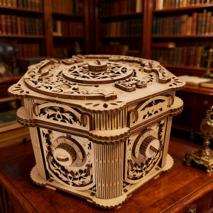 DIY Wooden Jewellery Box Model Kit 3D Puzzle Construction Fun Set Wooden Building Blocks the Perfect Gift Festive Gift
