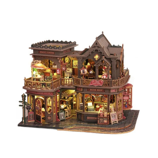 New DIY Big Doll House Case Wooden Miniature Furniture Dollhouse Handmade Model Assembly Toys for Children Girls Birthday Gifts
