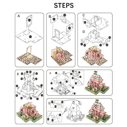 Robot Wooden 3D Stereo Stitch Puzzle DIY Handmade Model Toys for Boys Adults Creative Gifts Home Decoration Science Fiction