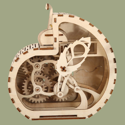 3D Wooden DIY Three-Dimensional Snail Piggy Bank Puzzle Adult Unzipping Assembled Holiday Gift Decoration Model