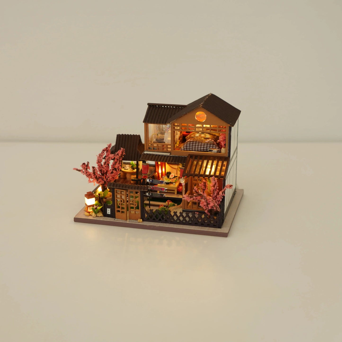 Diy Mini Wooden Dollhouse with Furniture Light Kit Doll House Casa Miniature Accessories Handmade Wooden Toys Birthday Gifts