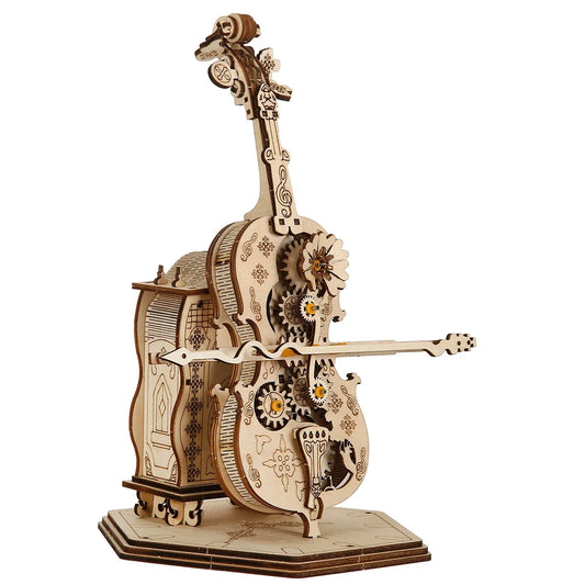 Violoncello 3D Car Wooden Puzzle, Scale Model, DIY Model Kit, Handcraft Gift, Home Decoration, Mechanical Model Kit, Birthday/Ch