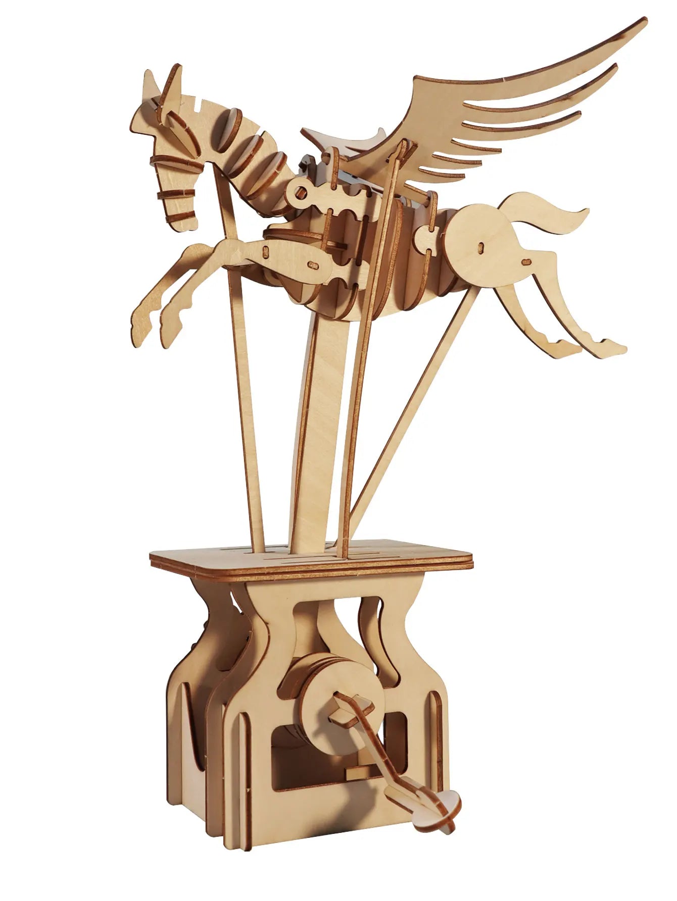 3D Wooden Puzzle Pegasus Diy Handmade Crafts Assembly Model Kits Creative Decoration Birthday and Christmas Gifts