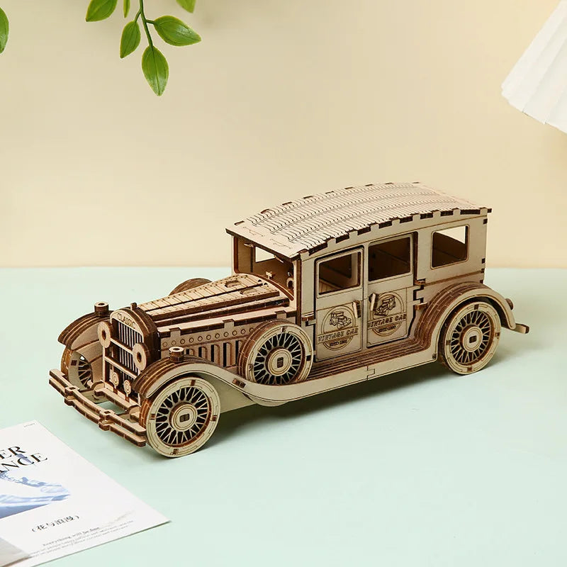 3D Wooden Jigsaw Puzzles, Vintage Car Models, Wooden DIY Crafts, Creative Jigsaw Puzzles, Holiday and Birthday Gifts, Toys, And