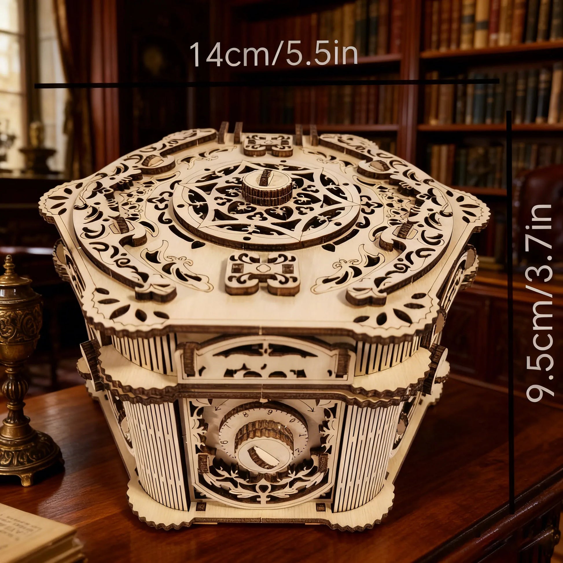 DIY Wooden Jewellery Box Model Kit 3D Puzzle Construction Fun Set Wooden Building Blocks the Perfect Gift Festive Gift