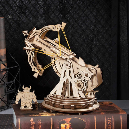 Siege Onager 3D Car Wooden Puzzle Scale Model,Diy Model Kit, Handcraft Gift,Home Decoration,Mechanical Model Kit, Building Toy